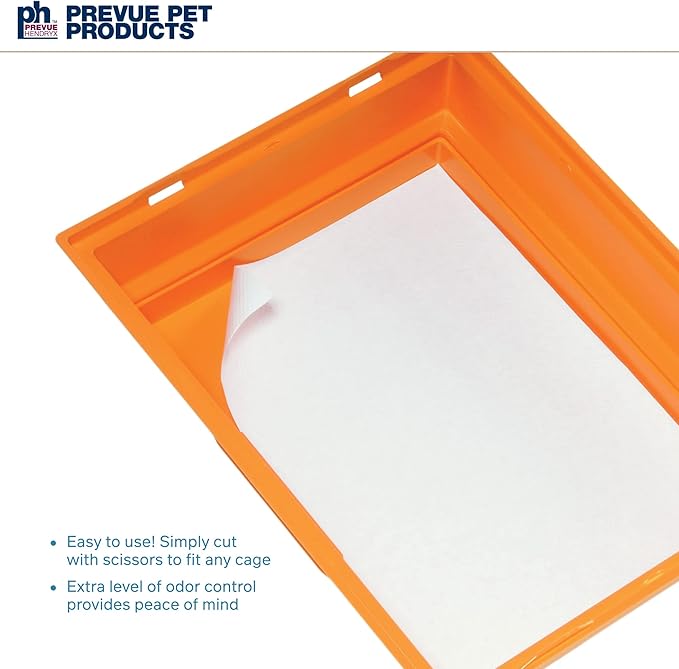 Prevue Pet Products T3 Cage Liner - Bird Cage Accessories, 25 Ft Odor Absorbent Protection, Universal Liner for All Birds, Fits Small, Medium, and Large Enclosures, Simplifies Cleaning - Regular Size