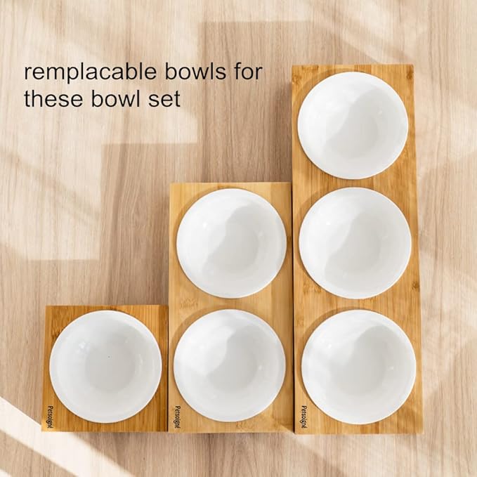 2-Pack Ceramic Pet Bowls for Cats and Dogs – Dual Dish Set for Food & Water, Food-Safe Bone China, Easy Clean, Dishwasher Safe
