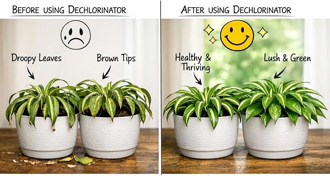 Complete Plant Dechlorinator & Tap Water Conditioner – Removes Chlorine & Chloramine for Hydroponics, House Plants and Organic Gardening - Treats up to 1000 Gallons