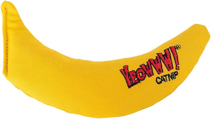 Yeowww! Catnip Toy, Yellow Banana