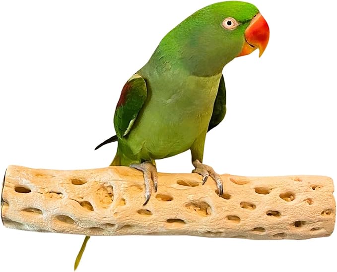 Polly's Manu Mineral Perch for Parakeets, Cockatiels, Macaws, Amazons (X-Large)