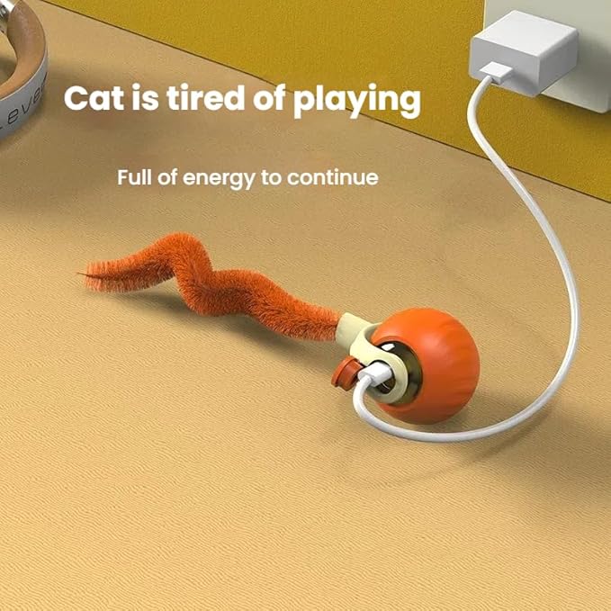 Interactive Cat Toys for Indoor Cats,Automatic Moving Kitten Toys,Cat Toys for Bored Indoor Adult Cats,Smart Rechargeable Cat Enrichment Toys for Small/Medium/Large Cats to Keep Them Busy, Cat Balls