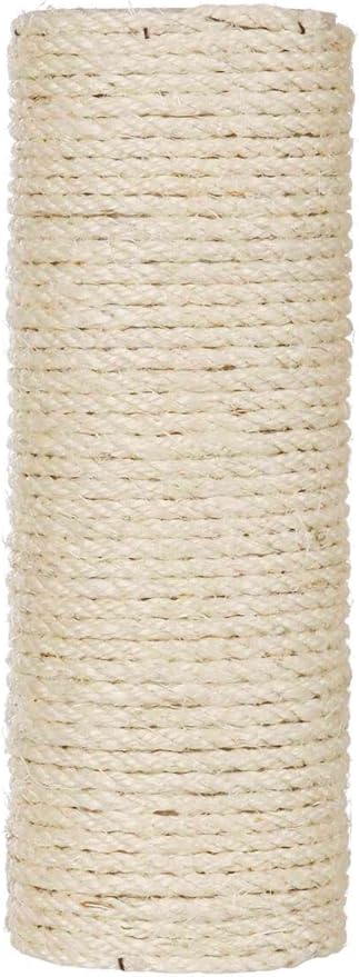 Trixie Replacement Sisal Post for Scratching Posts, Cat Trees and Cat Towers, 4.3 x 11.8-in (11 × 30 cm)