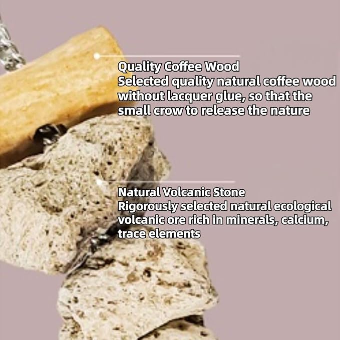 Mineral Block Chew Toys for Sharp Beaks, Bird Beak Grinding Stone, Cage Accessories Calcium Supplement for African Grey, Budgies, Cockatiels, Small to Medium Birds