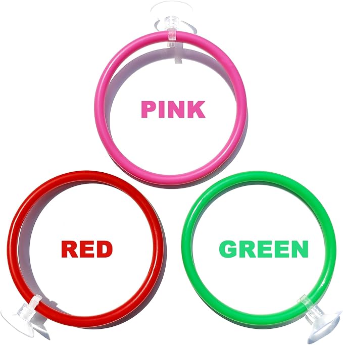 Betta Fish Toys - 4 Training Rings & 2 Bio Filter Balls, Beta Exercise Loop Toys and Nitrifying Balls Set, Betta Fish Tank Accessories Feeding Ring for Small Tank Decor Aquarium Water Conditioner