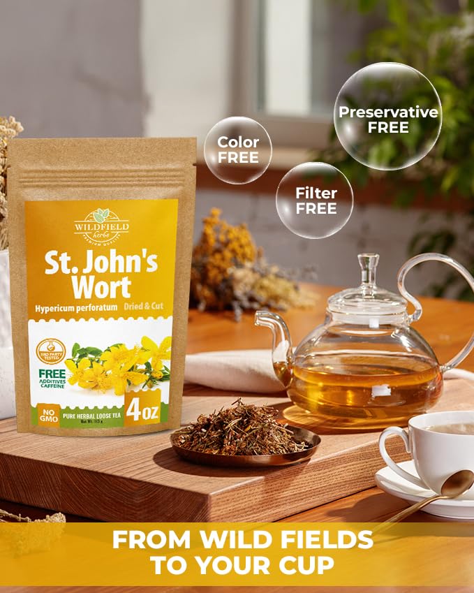 4 oz. St Johns Wort Herb Herbal Tea (Hypericum) - 113g Hierba De San Juan Herb Tea