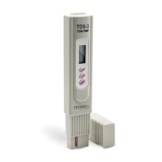 Water Quality Tester, Portable Digital TDS Meter (0-9990 ppm) for Drinking Water, Aquariums, Pools, Spas, Hydroponics & Filtered Water with LCD Display & Thermometer