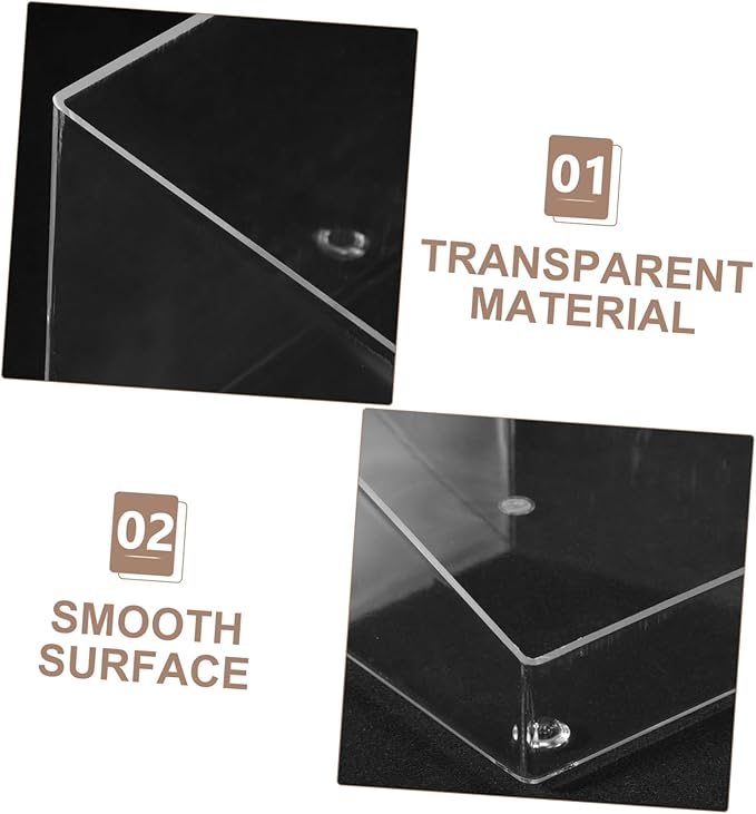 Happyyami Hamster Bathroom Chinchilla Dust Bath Small Animal Acrylic Bath Box Easy Cle