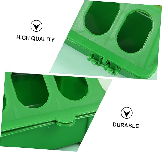 VICASKY 2pcs Energy Food Tank Bird Seed No Mess Feeder for Outdoor Birds and Pigeons