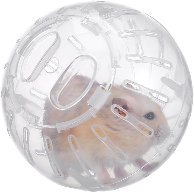 ibasenice Mini Hamster Running Ball Exercise Toy for Small Pets 3.93In Detachable Safe Ventilated Hamster Toy for Active Play and Healthy Exercise