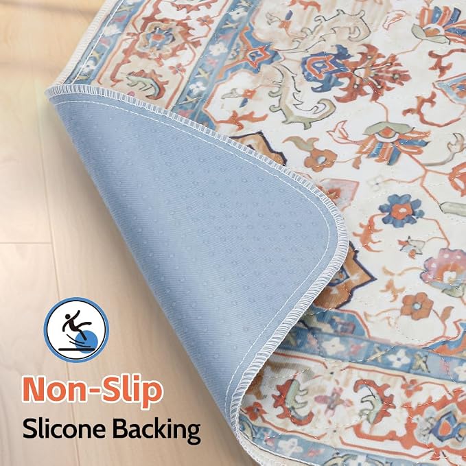 Washable Pee Pads for Dogs, 2 Pack Reusable Puppy Training Pads 48"x32" Super Absorbent Waterproof Dog Training Pads, Non-Slip Potty Pads, Whelping Pads Litter Mat Beige