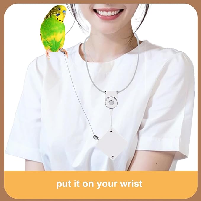 Bird Flying Harness - Parrot Rope, Comfortable Foot Loop, Strong Elastic Lead | Secure Outdoor Leashes for Conure Cockatoo Budgies Parakeet Macaw Parrotlet Daily Flying Training Walking Adventure