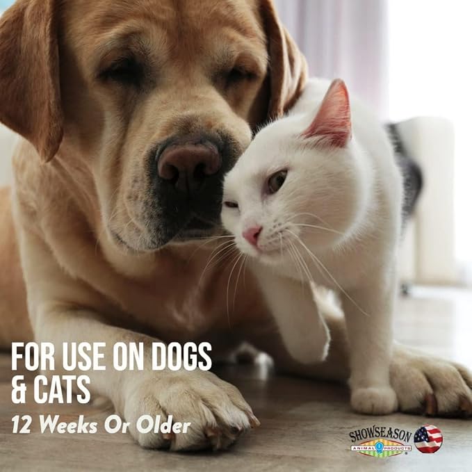 Apple Cider Vinegar Pet Shampoo 16 oz. for Dogs & Cats | Paraben-Free | Biodegradable and Non-Toxic | Made in The USA