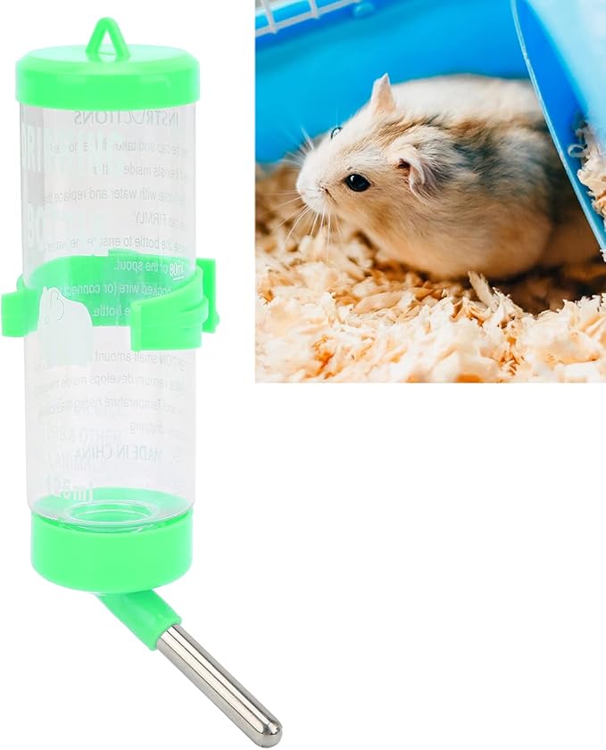 HEEPDD Small Animal Water Bottle, Automatic No Drip Dispenser for Hamster, Gerbil, Rat, Chinchilla, Guinea Pig, Rabbit