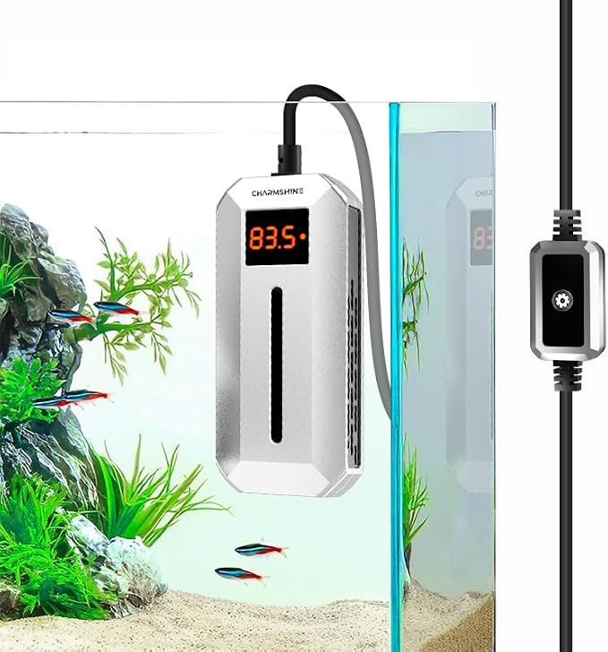 Submersible Aquarium Heater with LED Digital Display 100W Fish Tank Heater for 8-13 Gallon Freshwater Saltwater Tank, Auto Thermostat Overheat Protection(Not Suitable for Low-Water Turtle Tanks)