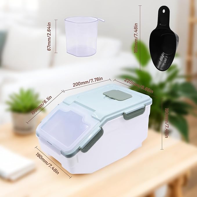 Extra Large Chinchilla Sand Bath Container Kit Plastic Dust Bath House Hamster Shower Room for Hedgehog Guinea Pig Squirrel Small Animals (Green)