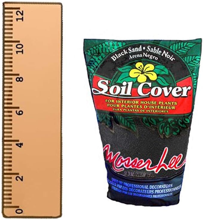Mosser Lee ML1112 Black Sand Soil Cover, 5 lb. (Pack of 8)