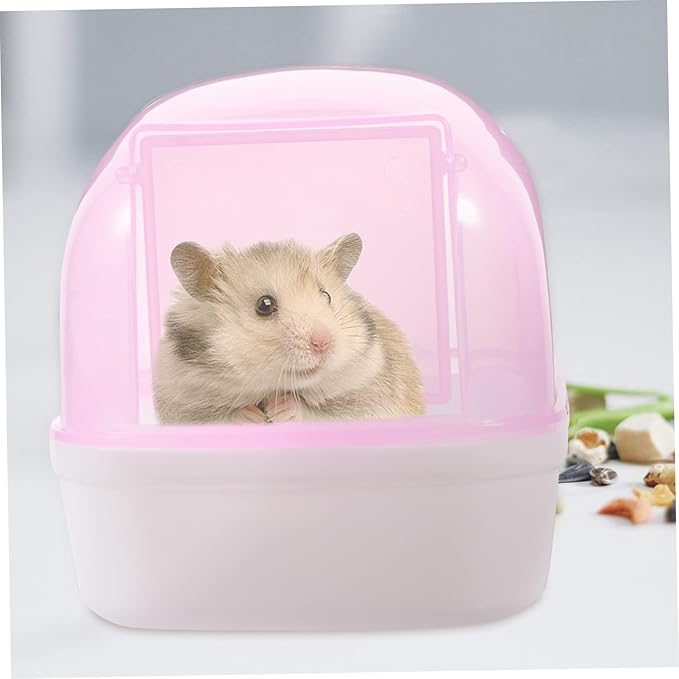 Toddmomy 2pcs Plastic Hamster Boxes Bathtub for Dust Bath Accessories for Cages Chinchilla Supply