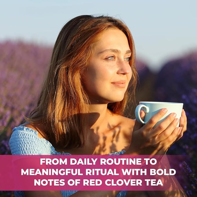 40 Bags Red Clover Herb Tea (Trifolium Pratense) – 40 Count 1.5g Herbal Bags Trébol Rojo
