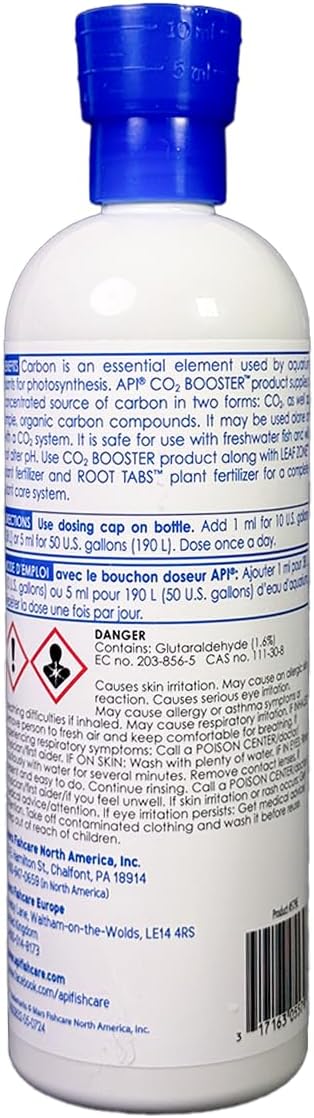API Co2 Booster Freshwater Aquarium Plant Treatment 16 oz Bottle, Brown