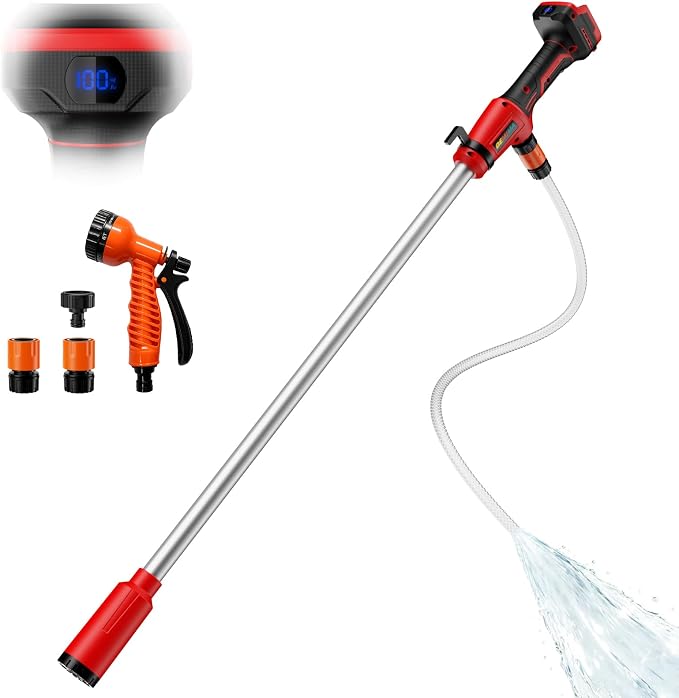 Cordless Stick Water Transfer Pump for Milwaukee 18V Batteries (Tool Only) | 720 GPH Brushless Electric Submersible Pump, Portable Sump & Utility Pump for Pool, Garden, Pond, Boat & RV