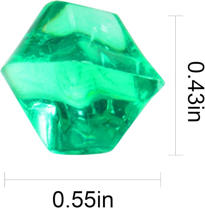 1.1Lb 800Pcs Fake Ice Cubes Clear Rocks Artificial Ice Acrylic Diamonds Vase Fillers for Centerpieces Christmas Decorative Bowl Fillers Fish Tank Aquarium Decorations,Crystals for Crafts
