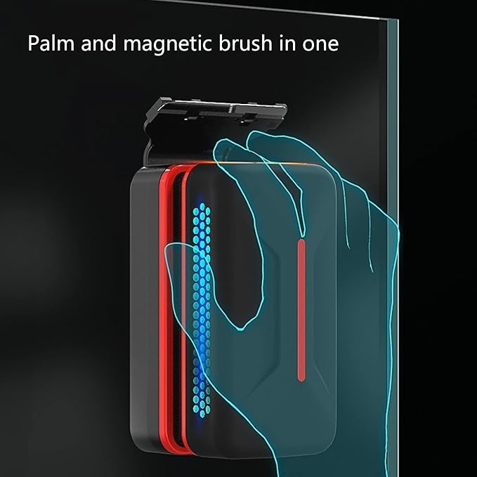 Asixxsix Aquarium Strong Magnetic Cleaner, Fish t ANK algaes Magnet Cleaning Tool with algaes Scraper for Glass Aquariums t ANK, Floating Scrubber Brush with Scraper (XL, Suitable for 15mm/0.6in