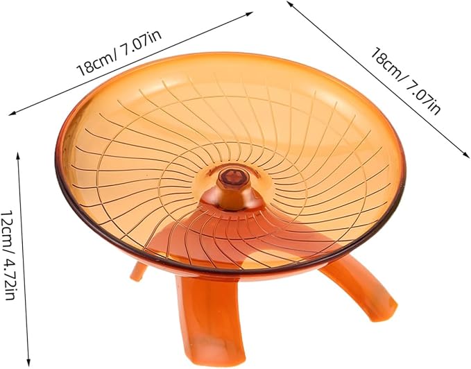 BESPORTBLE 2pcs Hamster Flying Saucer Wheel Silent Exercise Spinner for Gerbils Hedgehogs and Small Pets Easy to Clean Activity for Active Play
