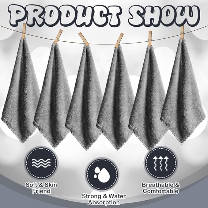 Newwiee 24 Pcs Guinea Pig Fleece Bedding Blankets Bulk Washable Small Animal Fleece Cage Liners Pet Wash Cloth Sleeping Mat Cover for Hamster Chinchilla Rabbit Hedgehog(14 x 30 Inch,Gray)