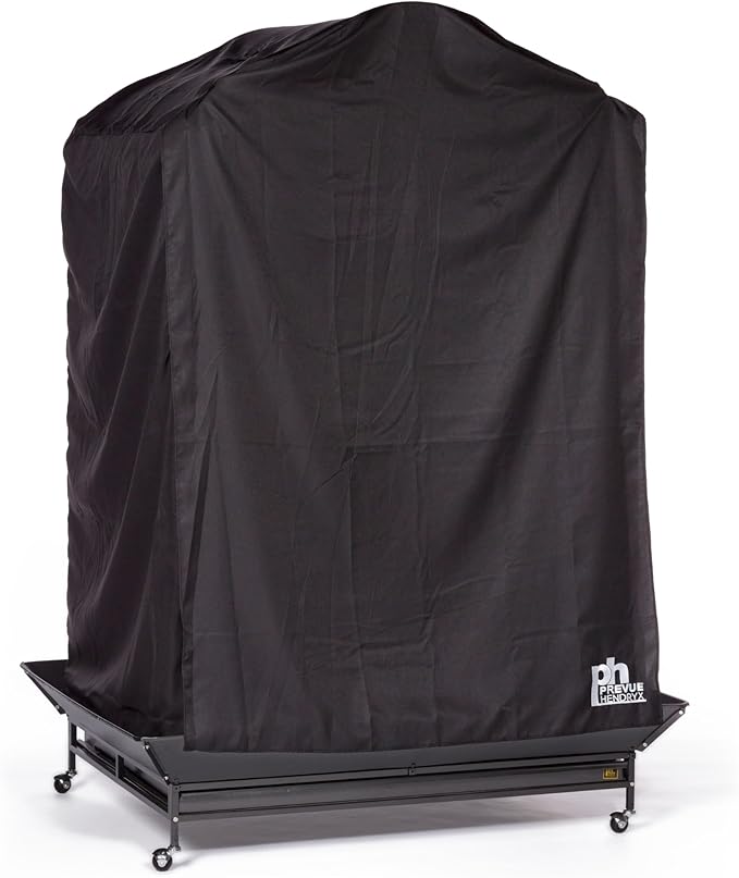 Prevue Pet Products Extra Large Bird Cage Cover - Good Night Cage Cover, Bird Accessories, Blocks Light, Breathable Nylon Fabric, Fits a Variety of Cage Sizes - Black, Size Extra Large