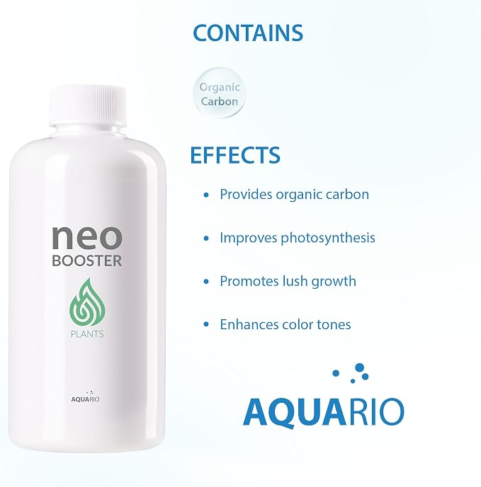 Aquario Neo Booster Plants - Organic Carbon Supply for Enhanced Plant Growth & Color | Safe for Fish & Shrimp - Water Conditioner for Aquarium Tank - 300ml