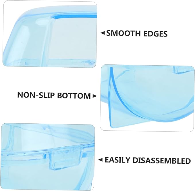 Sosoport Hamster Bath House Chinchilla Dust Bath House for Toy Hamsters Small Pet Shower Basin Bathroom for Little Animal Random Color