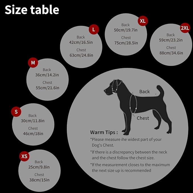 Warm Dog Winter Coat, Fashion Cold Weather Jacket with Built-in Harness, Reflective & Adjustable Comfortable Pet Vest, Windproof Dog Apparel for Small Medium Large Dogs (Black)