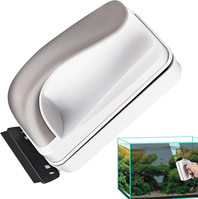 Aquarium Tank Magnetic Cleaner Magnetic Algae Scraper for Glass Aquariums | Cleaning Brush Floating Scrubbing Tools for School Office Home Apartment