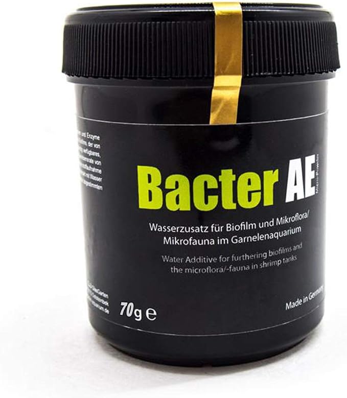 GlasGarten Bacter AE Shrimp (70g) | Nutrients for Live Freshwater Shrimp Food/Aquarium Water (Neocaridina, Amano, Red Cherry, Rili)
