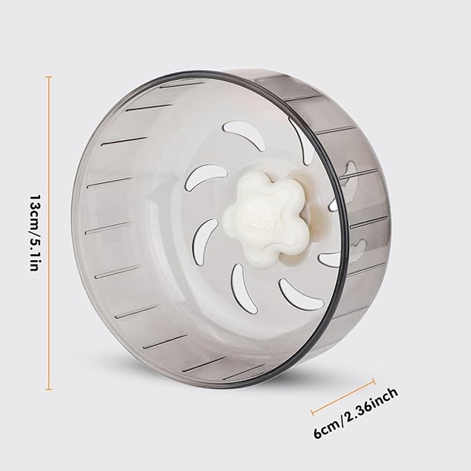Hamster Wheel Running Toys, Hamster Flying Saucer Silent Running Exercise Wheel for Real Hamsters 15 Cm Attachment to Wired Cage Syrian Wheels Clip On Cable Heeled Large Little
