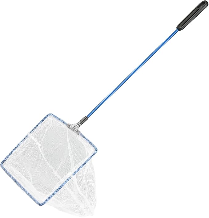 AQUANEAT Aquarium Fish Net, Small Fish Tank Cleaning Net, Food Wastes Skimmer for Small Ponds and Pools