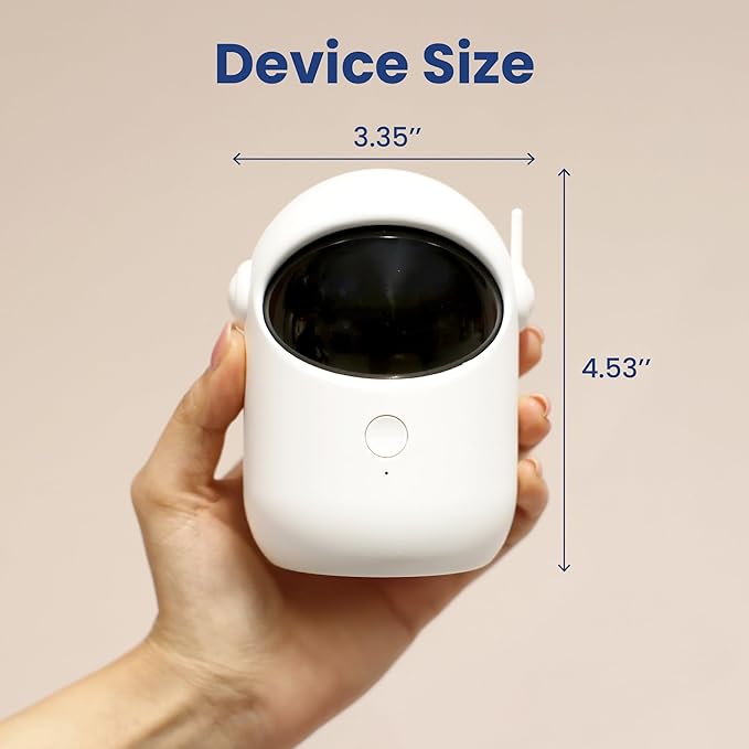 PAWSPIK Automatic Laser Cat Toy, Rechargeable Interactive Cat Toy with Adjustable Angles, Quiet Motor, Timer Modes, Random Trajectory Laser, Indoor Cat & Kitten Toy, White
