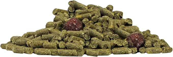 Exotic Nutrition Chinchilla Diet with Rose HIPS 18 lb. - Nutritionally Complete Natural Healthy Pellet Food for Pet Chinchillas