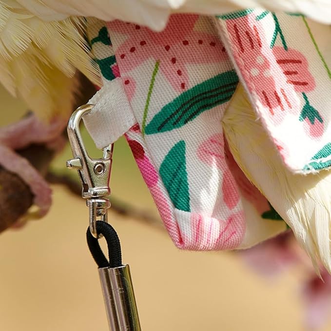 Ldabrye Bird Diaper Washable Parrot Diaper Fashion Flight Suit for Parakeets Parrot Costume Nappy Clothes for Budgies