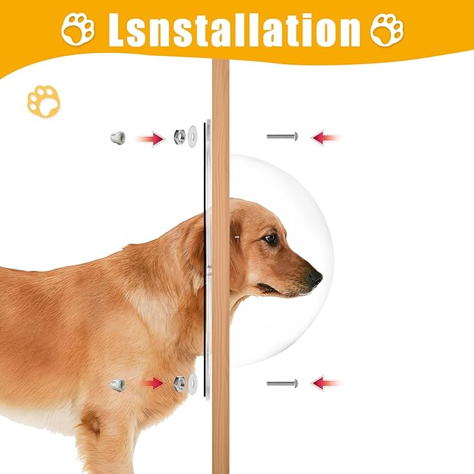 FMOACEN 2PCS Dog Fence Window Clear View Dome Pet Peek Window 12.4" Clear Pet Dome Playground Doggie Fence Window