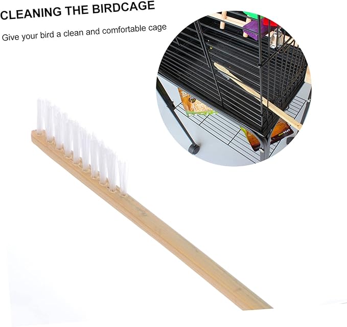 DOITOOL 6pcs Bird Cage Cleaning Tool Set Parrot Cage Brush and Shovel for Easy Cleanup Daily Use for Pet Owners and Convenient Supplies for Environment