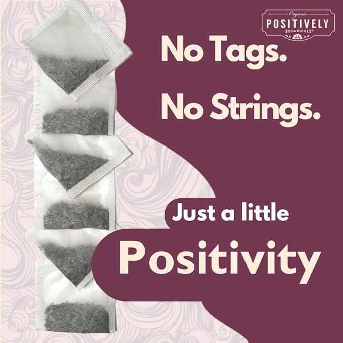 Organic Positively Botanicals Company, Catnip Herbal Tea Bags, 100 Count, Eco-Friendly Tea Bags, Non-GMO
