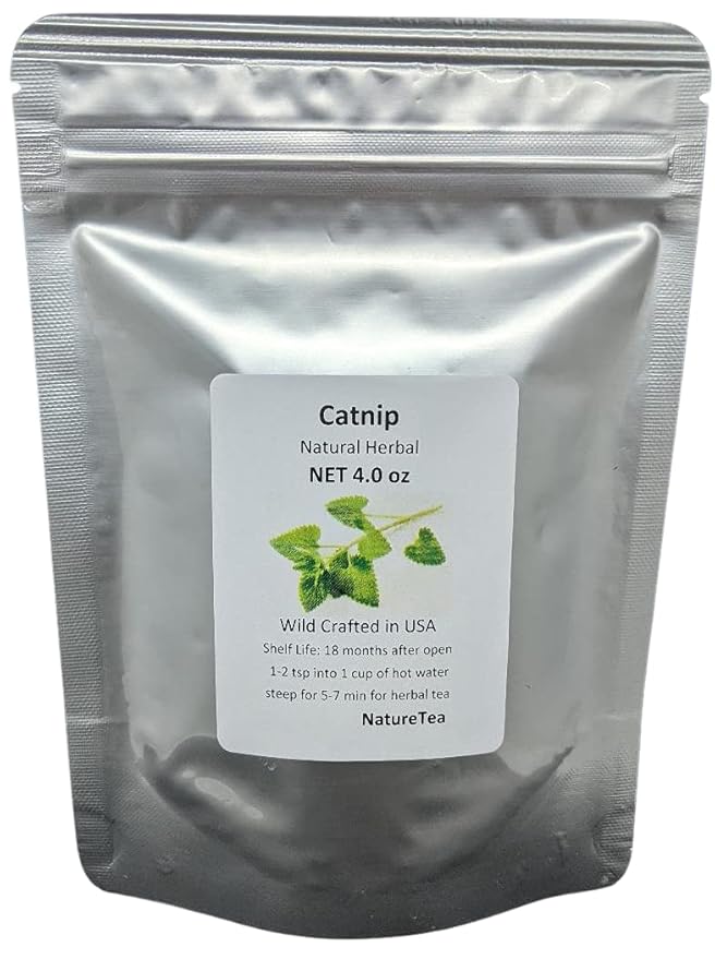 Catnip - Dried Nepeta cataria Loose Leaf/Buds by Nature Tea (1 oz)