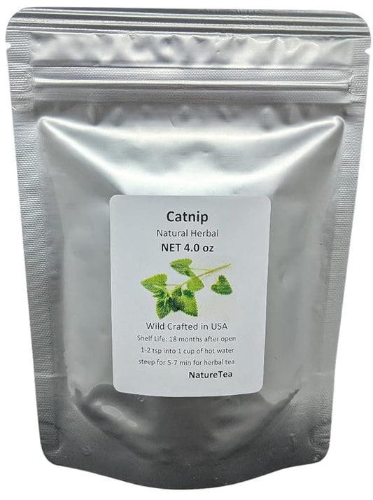 Catnip - Dried Nepeta cataria Loose Leaf/Buds by Nature Tea (1 oz)