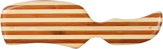 Bass Brushes | Style & Detangle Pet Brush | Alloy Pin | Pure Bamboo Handle | Semi S Style | Striped Finish | Model A12-SB