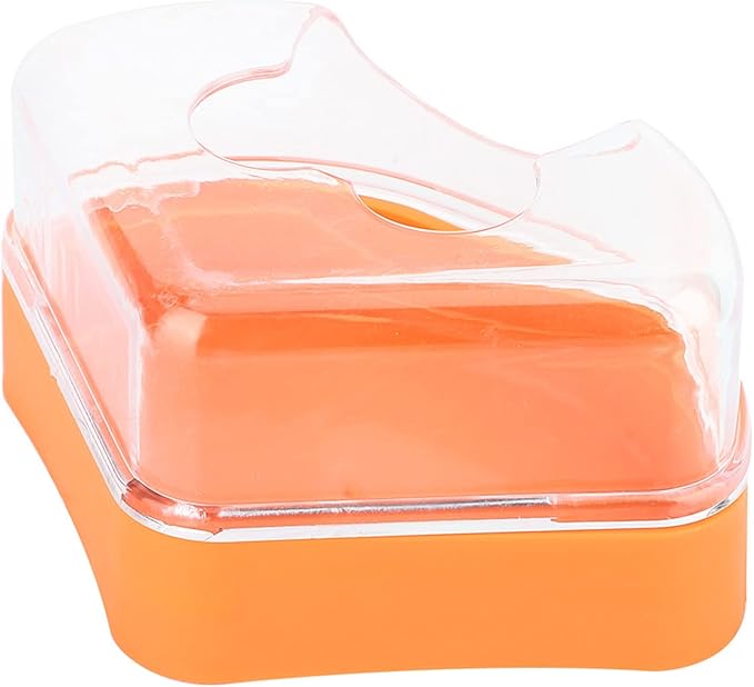 Health Gear Corner Toilet for Hamster with Roof, Hamster Sand Bathroom with Scoop, Hamster Sandbox, Plastic Sand Bath Container, Corner Toilet Tray for Hamster Totoro Chinchilla