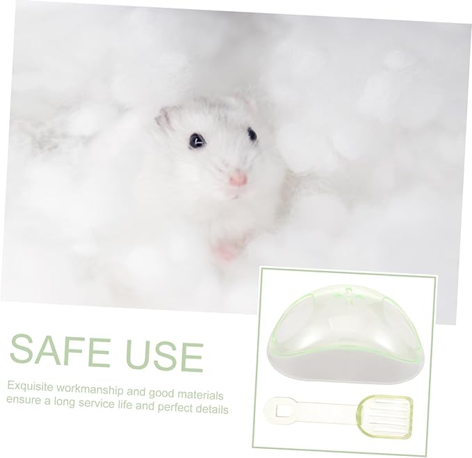 YARNOW 1set Hamster Bathing Container Sand Bath Kit for Hamsters Chinchilla Dust Bath Compact Pet Supply
