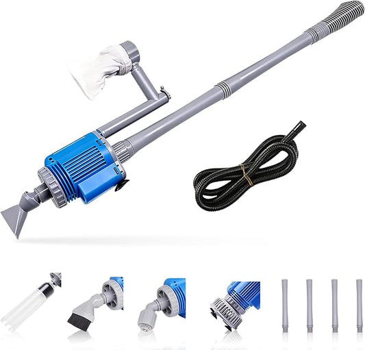 Upgraded Electric Aquarium Cleaner | 12V DC/28W auto fish tank cleaning kit,Change waterwash sand filter,Efficient and easy to use