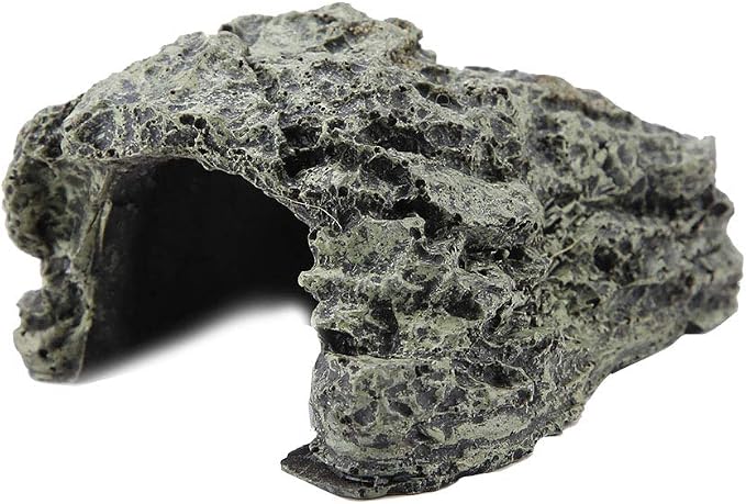 Maxmartt Small Turtle Hiding Cave Stone Shelter for Reptile Turtle Frog Zoo Aquarium Decoration